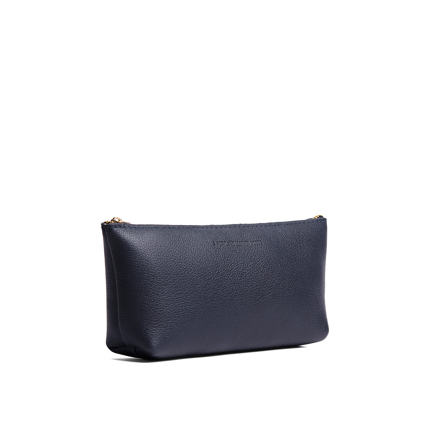 Night Owl | Leather utility bag pouch with top zipper