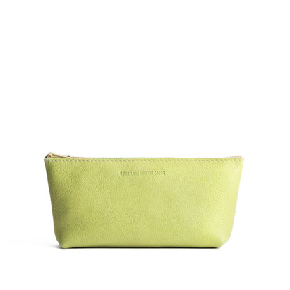 Sugar Snap | Leather utility bag pouch with top zipper