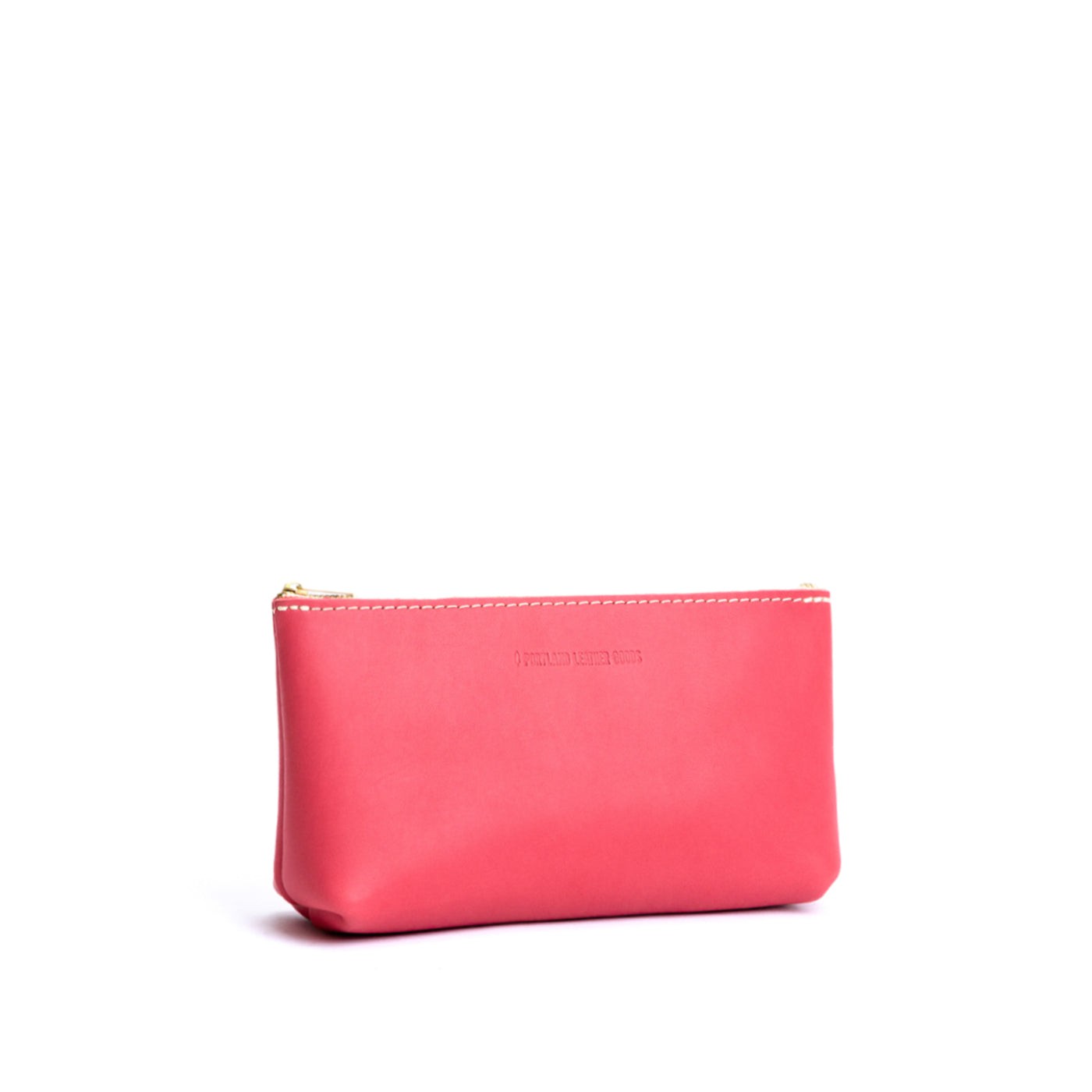 Tulip | Leather utility bag pouch with top zipper