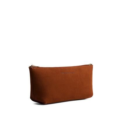 Wildwood | Leather utility bag pouch with top zipper