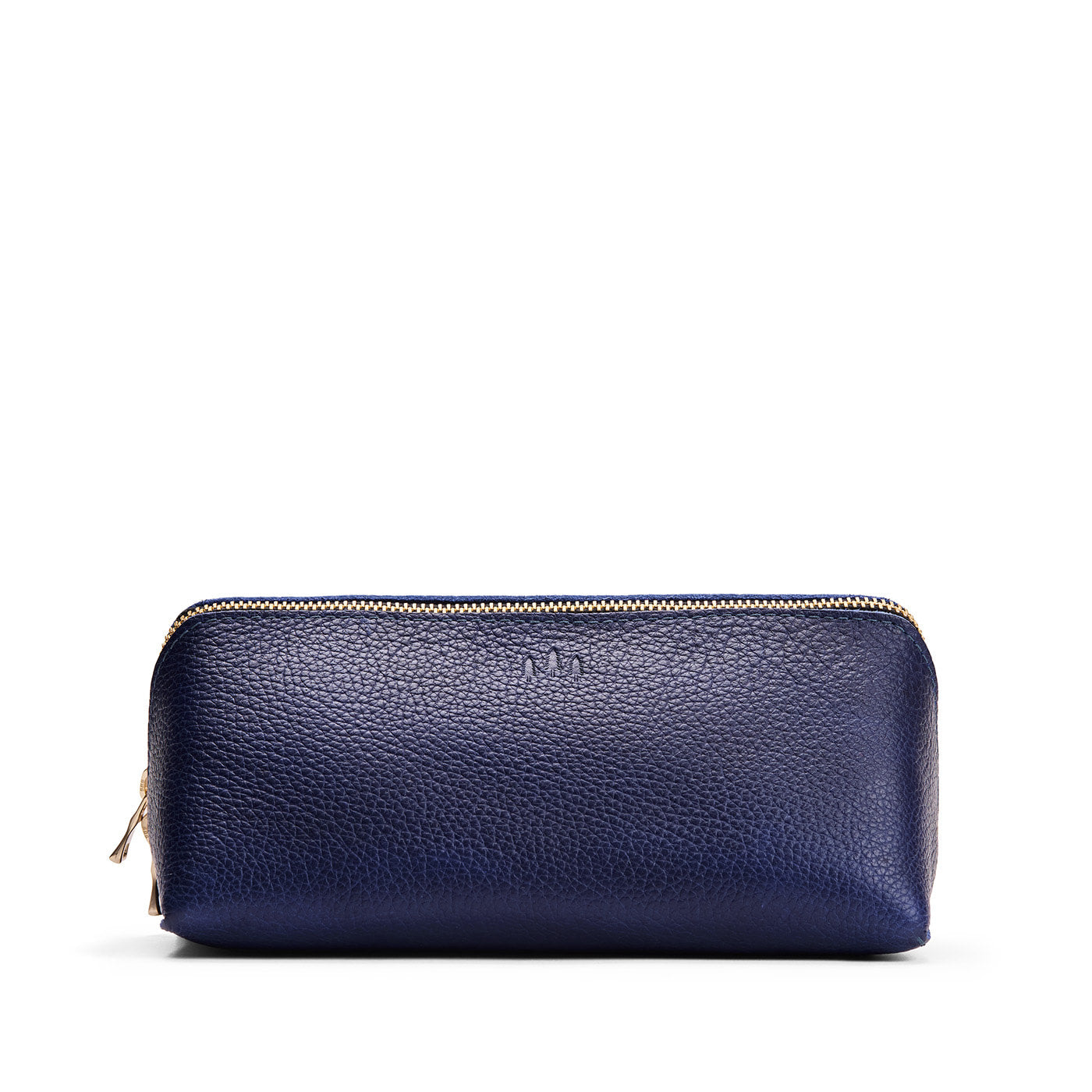 Cobalt | Triangular shaped pouch with extra long zipper