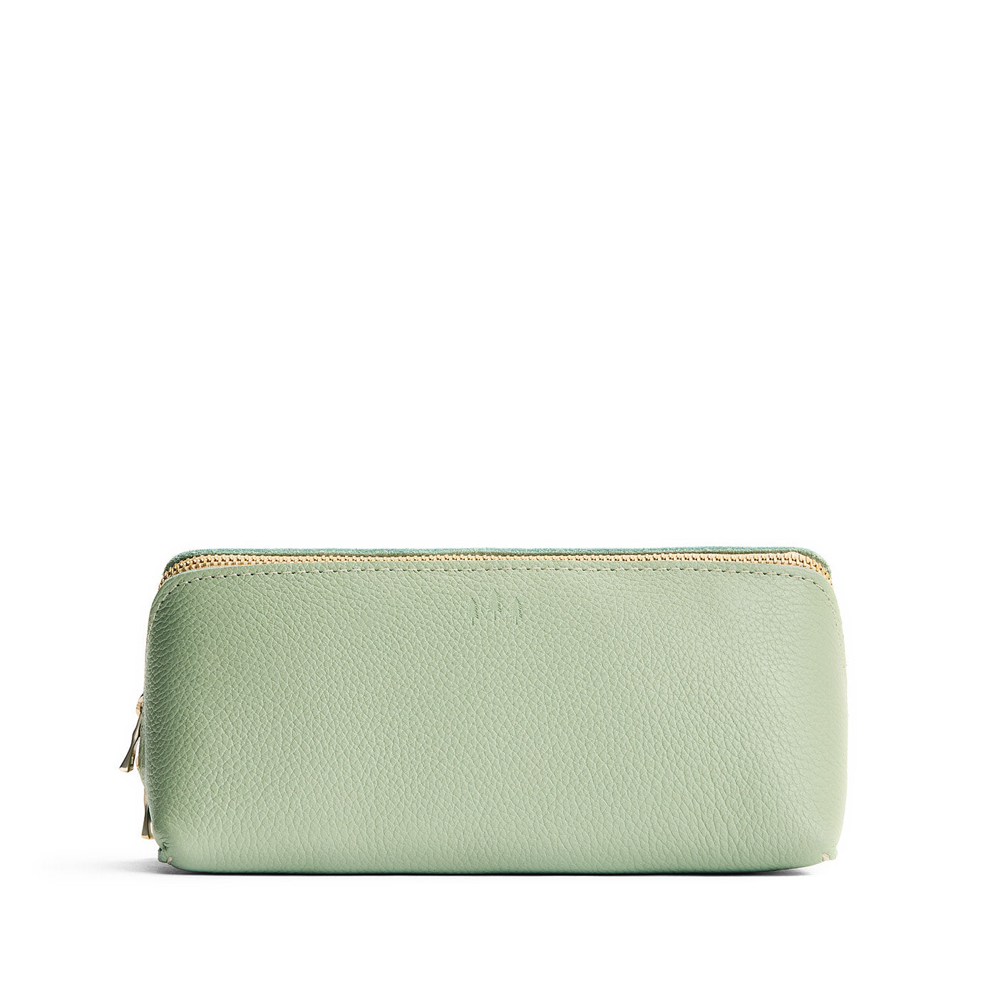 Pistachio | Triangular shaped pouch with extra long zipper
