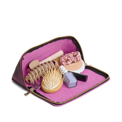 Ultra Violet | Triangular shaped pouch with extra long zipper