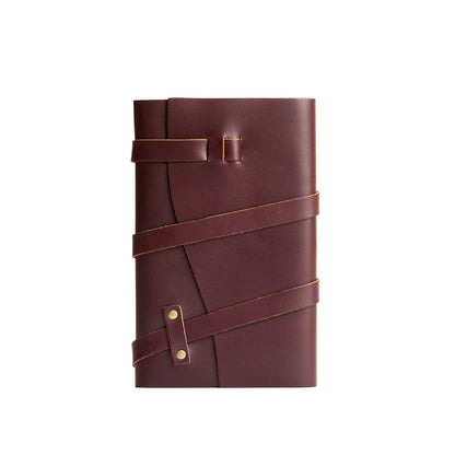 Cognac*Large | Wrap Journal closed
