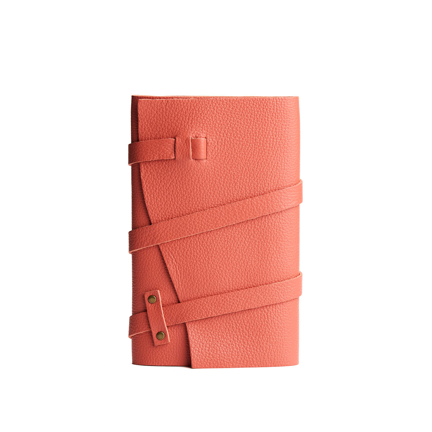 Coral*Large | Wrap Journal closed
