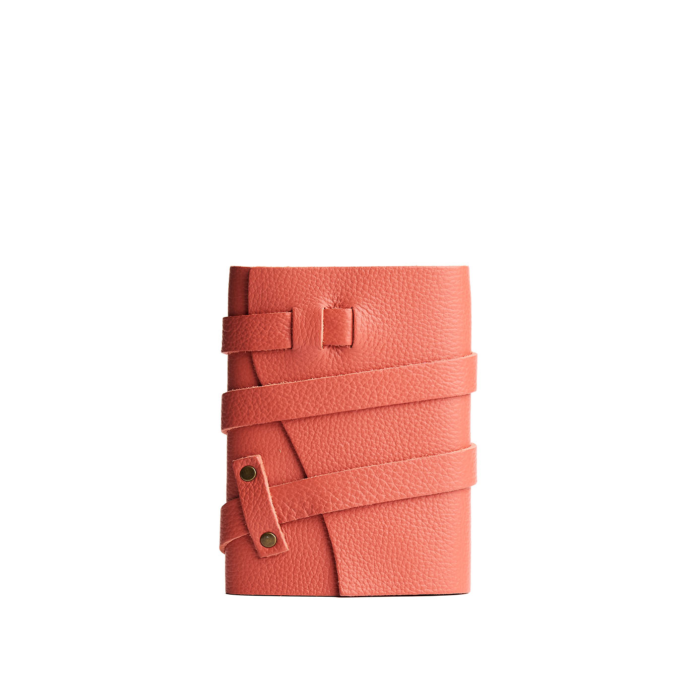 Coral*Small | Wrap Journal closed